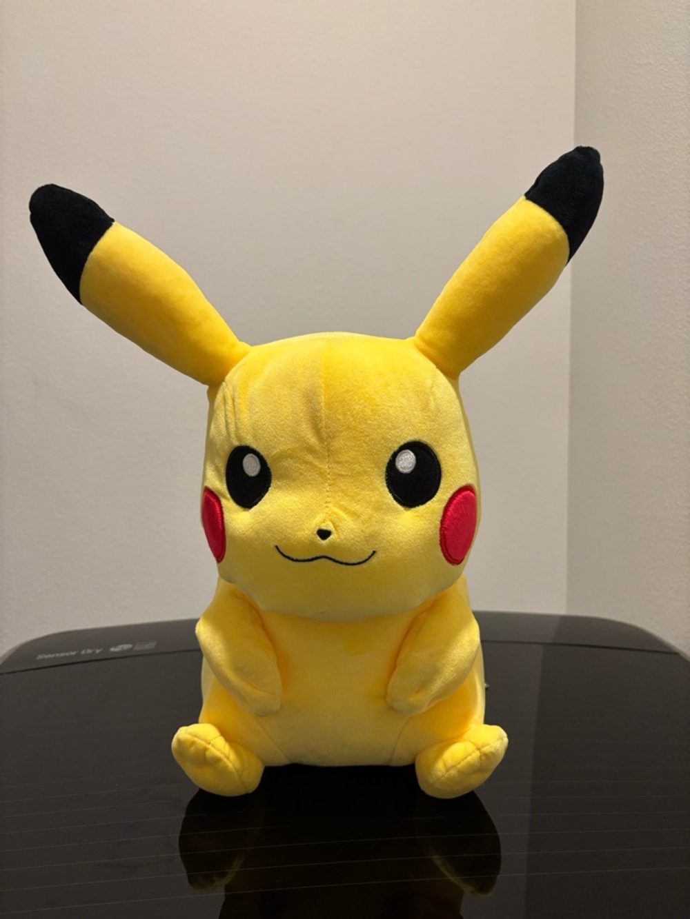 Pokemon Pikachu Plush - Yellow with Black Ear Tips and Red Cheeks